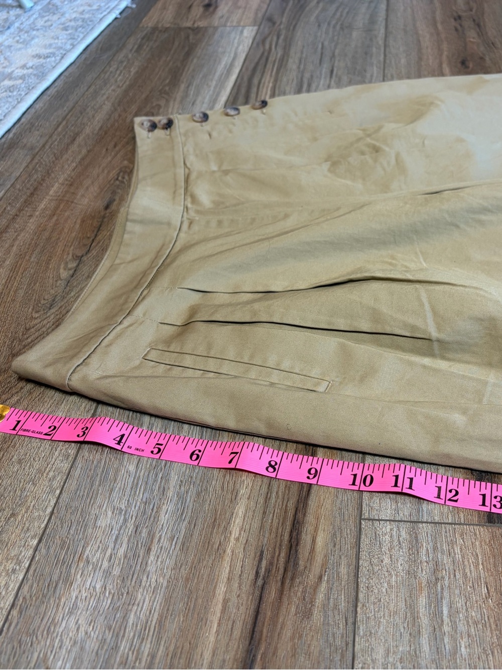 LOFT Sailor Button Light Academia Capsule Wardrobe Wide Leg Pants in Twill - Picture 7 of 13